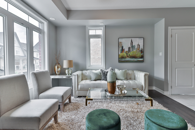 Green is an excellent color to throw into the mix. And if you go for an olive green shade, it will have a similar hue and warmth as your gold. So, it harmonizes and adds an earthy element to this sophisticated color scheme. 