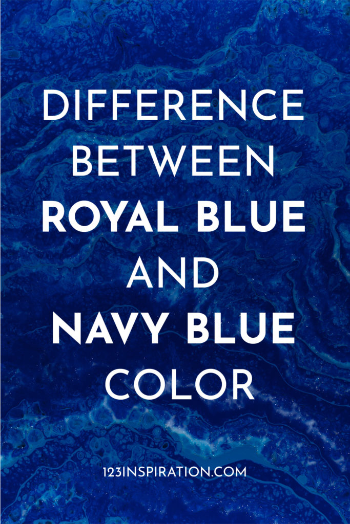difference between royal blue and navy blue color