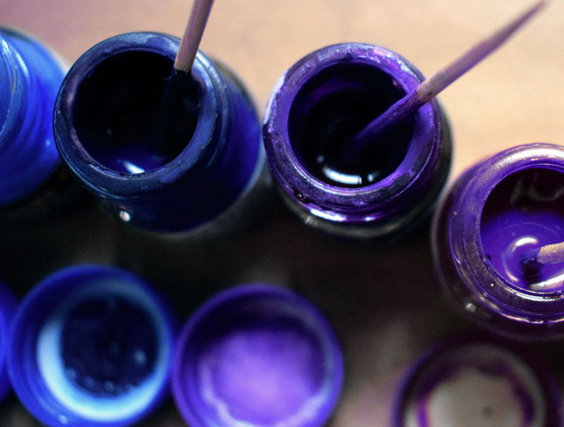 what colors make blue violet mixed