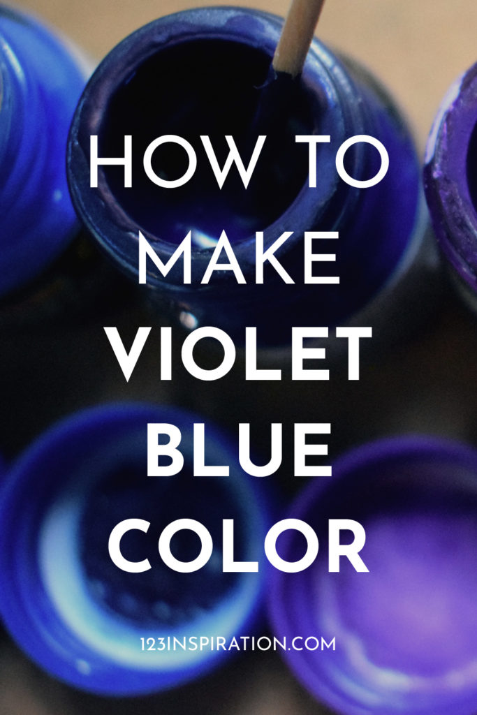 how to make violet blue color