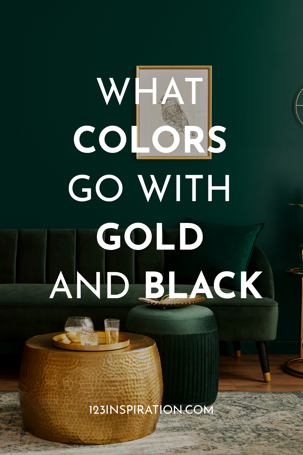 Gold & Black Color Palette and Inspirations