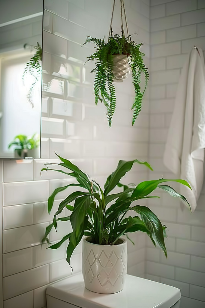 Bathroom Plants For Windowless Spaces - 123 Inspiration
