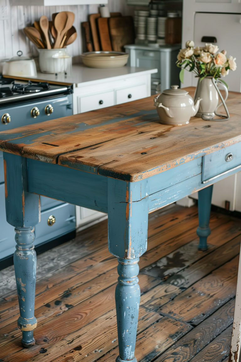 Farmhouse Kitchen Island And Table Ideas - 123 Inspiration