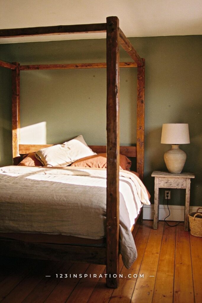 15 Rustic Reclaimed Wood Canopy and Four-Poster Bed Frames Worth Buying (and How to Style Them)